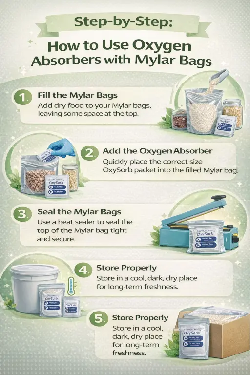 How to Use Oxygen Absorbers with Mylar Bags