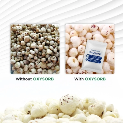 Makhana With Without Oxygen Absorber